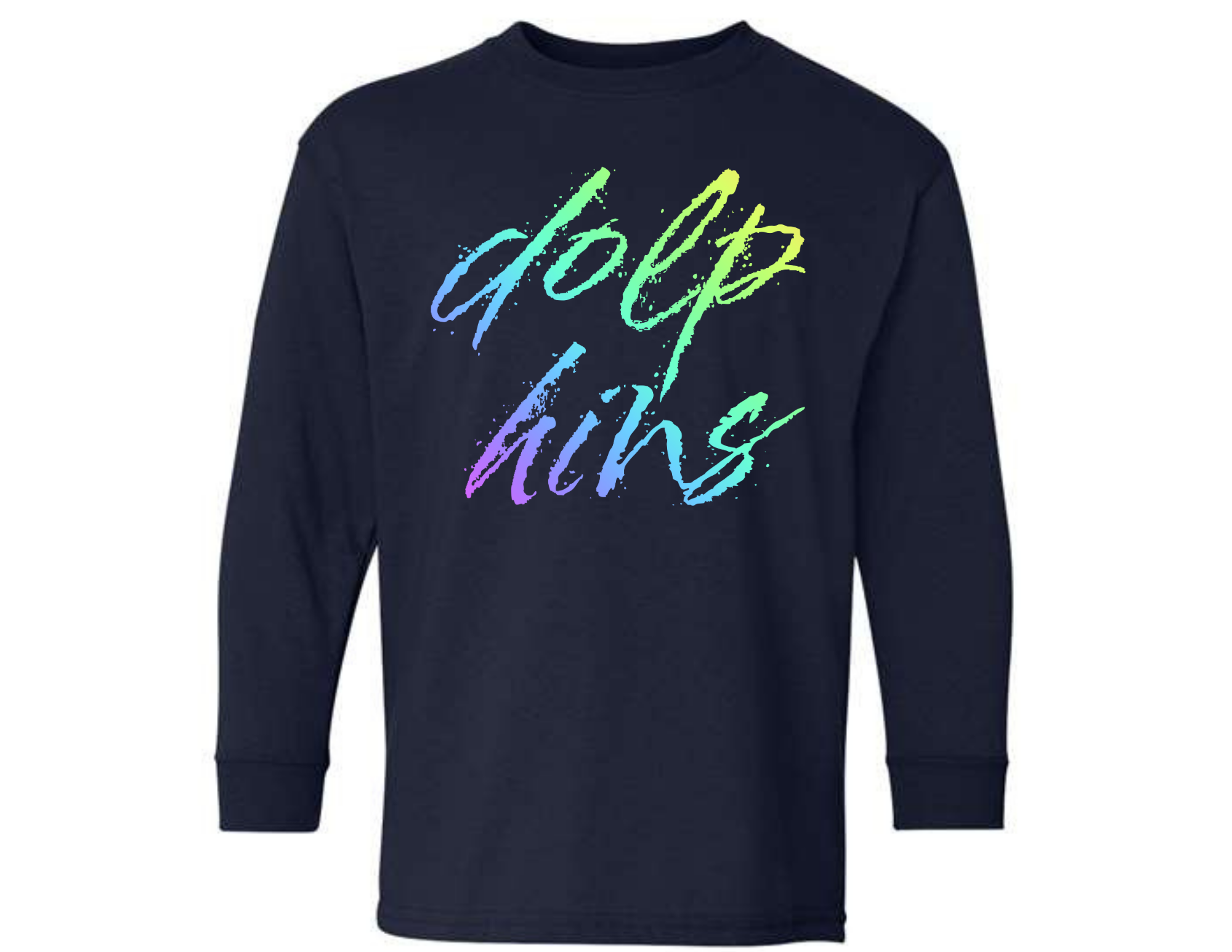 Neon Dolphins Long Sleeve T-Shirt