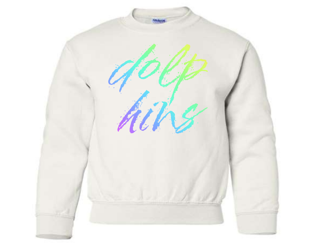 Neon Dolphins Crewneck Sweatshirt