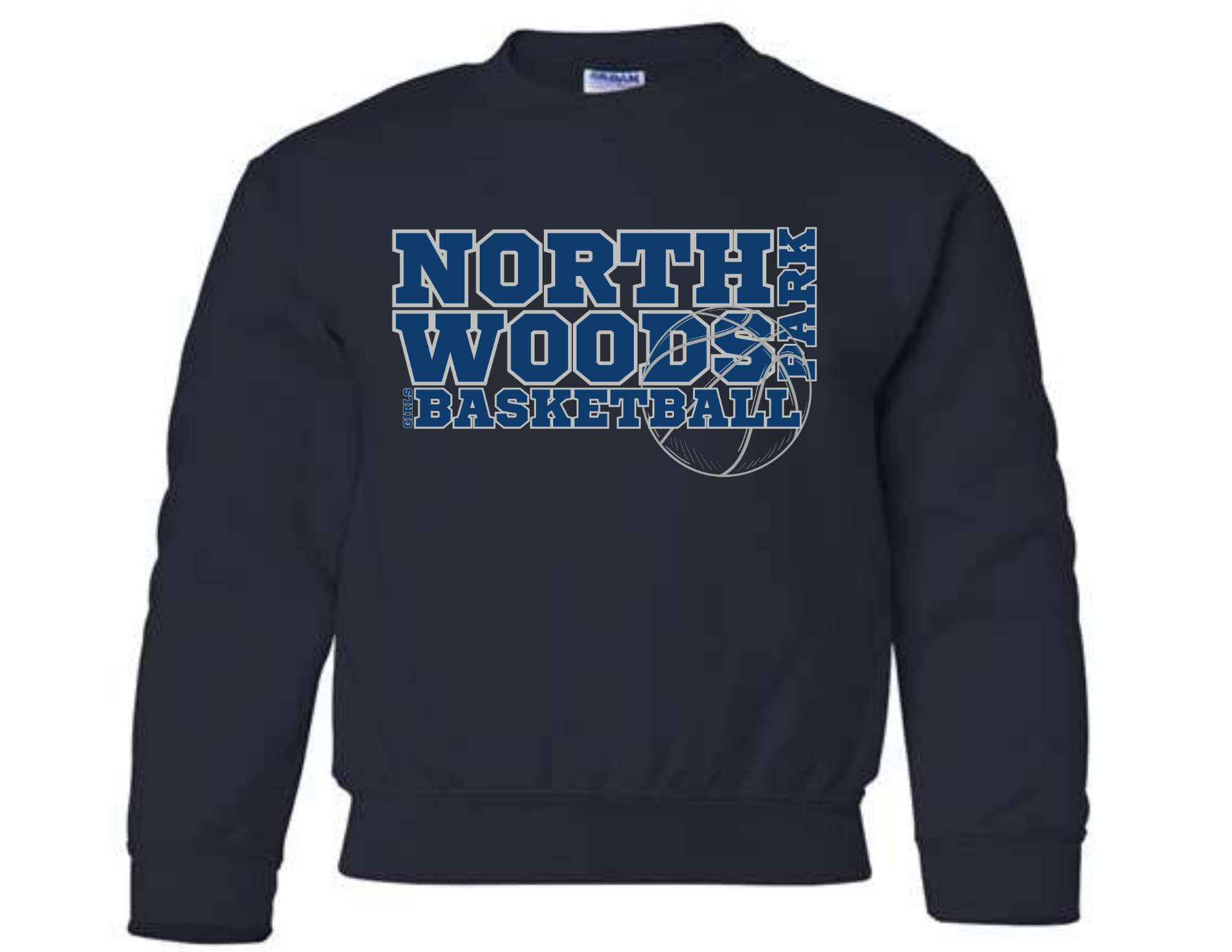 NWPM Girls Basketball Crewneck Sweatshirt