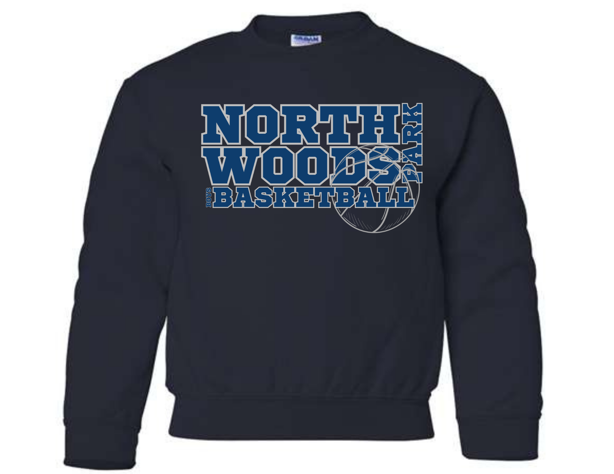 NWPM Boys Basketball Crewneck Sweatshirt
