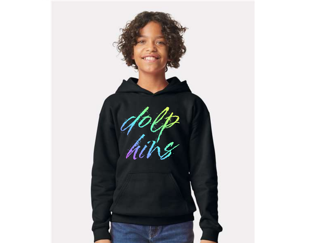 Neon Dolphins Hoodie Sweatshirt