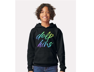 Neon Dolphins Hoodie Sweatshirt