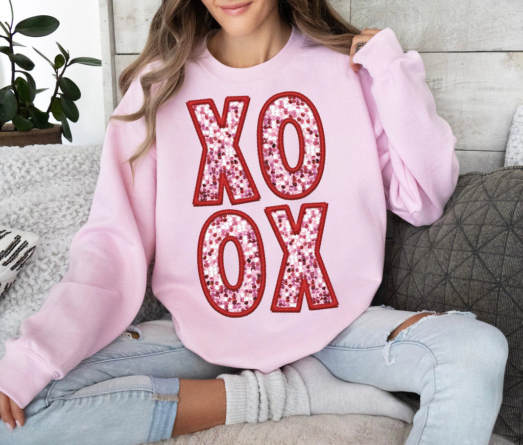 XOXO Faux Embroidery Tshirt