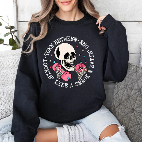 Snack Tshirt White Ink