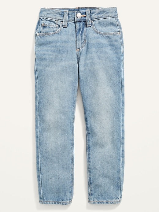 Unisex Loose Ripped Stretch Light Wash Jeans for Toddler