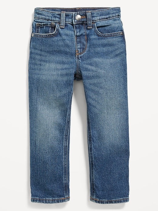 Unisex Loose Ripped Medium Wash Stretch Jeans for Toddler