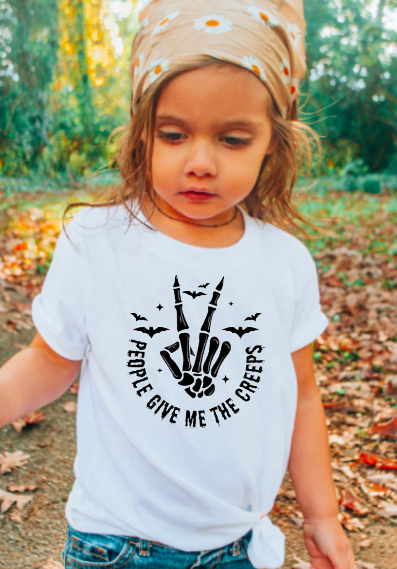 Kids People Give Me The Creeps Shirt